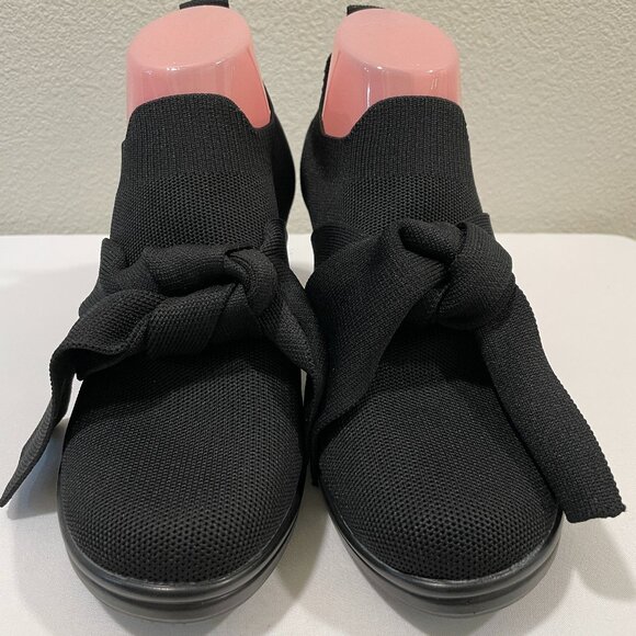 NEW, BERNIE MEV "Chesca Serenity" Pump Stretch Textile with Bow, Black - 8.5 - Picture 1 of 13